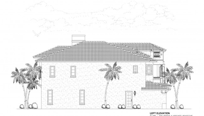 Left Elevation of Home View