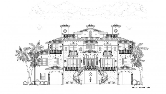 Front Elevation of Home View