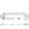 Left Elevation Home Plan View