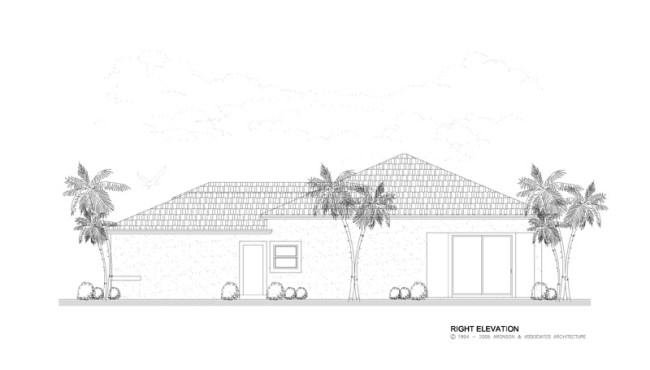 Right Elevation of Home