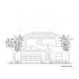 Front Elevation View Home Plan