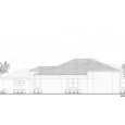 Right Elevation View of Home Plan