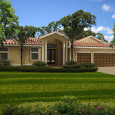 House Plan Front Rendering