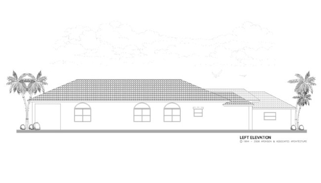 Left Elevation of House