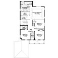 Large Second Floor Home Plan