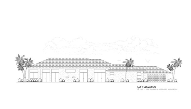 House Left Elevation View