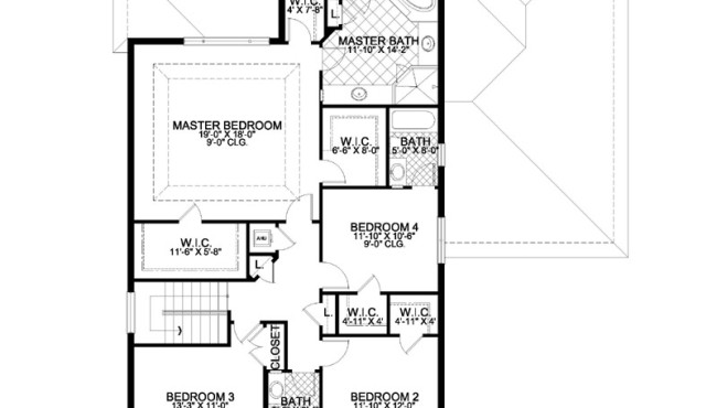 Second Floor Home Floor Plan