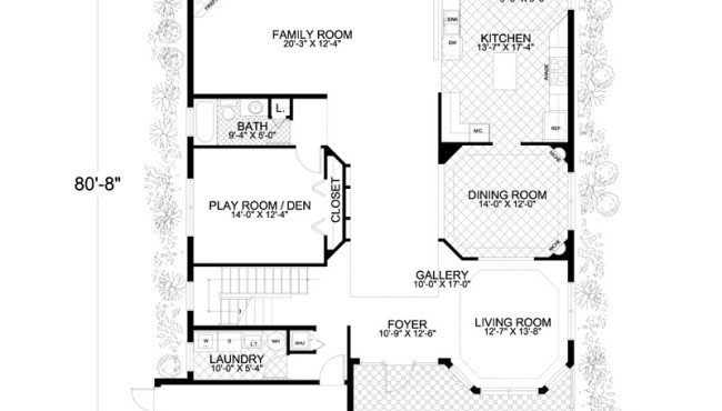 First Floor Plan Home Plan