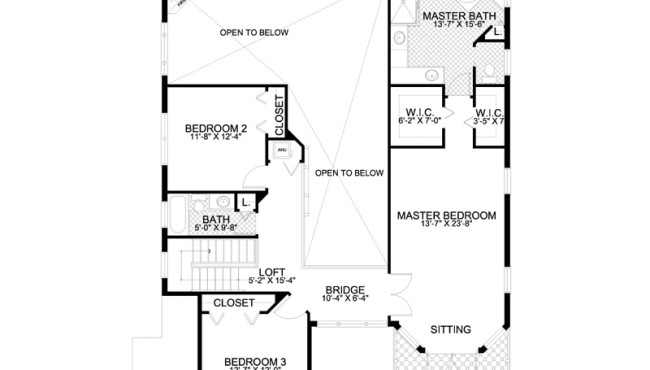 Second Floor Home Plan