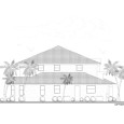 Left Side Elevation View of Home
