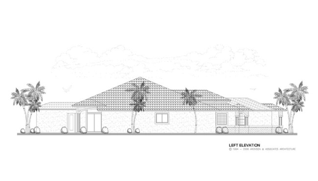 Left Elevation of House View