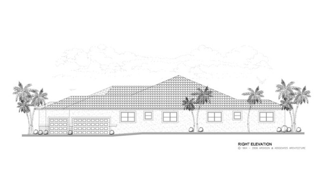 Right Elevation of House View