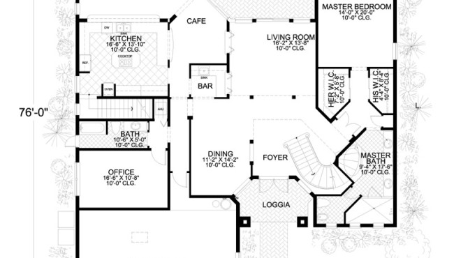 First Floor of House Plan