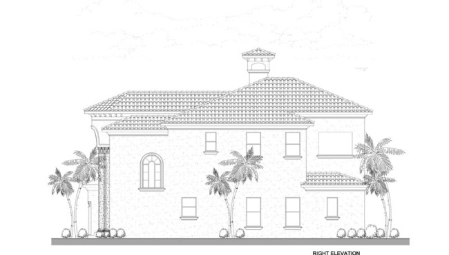 Right Elevation View of House