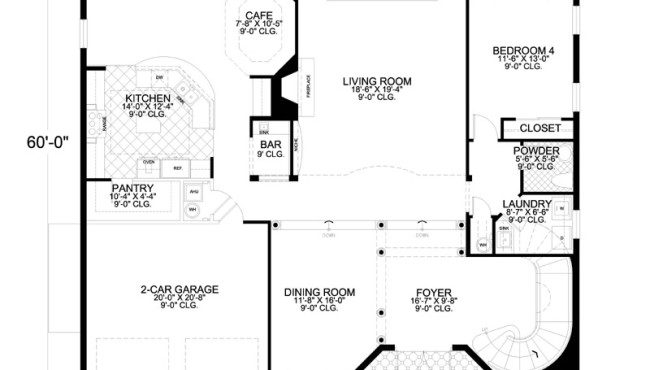 First Floor Plan House Plan