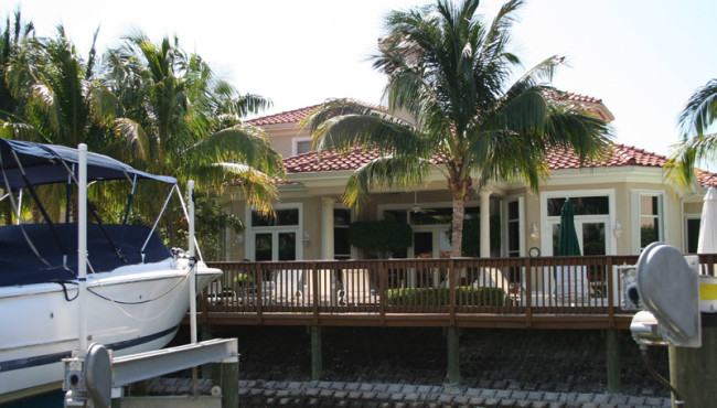 Boat Dock View of Home