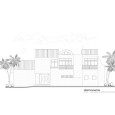Modern Home Plan Front Elevation View