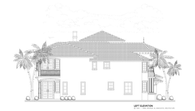 Home Left Elevation View