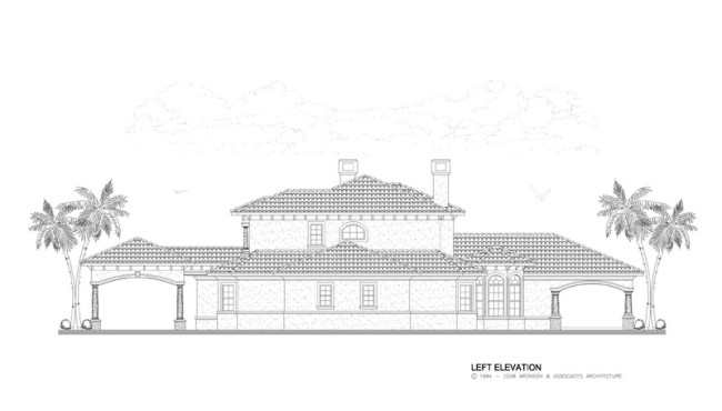 Home Left Elevation View