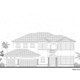 2 Story House Plan Front View