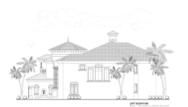 House Left Elevation View