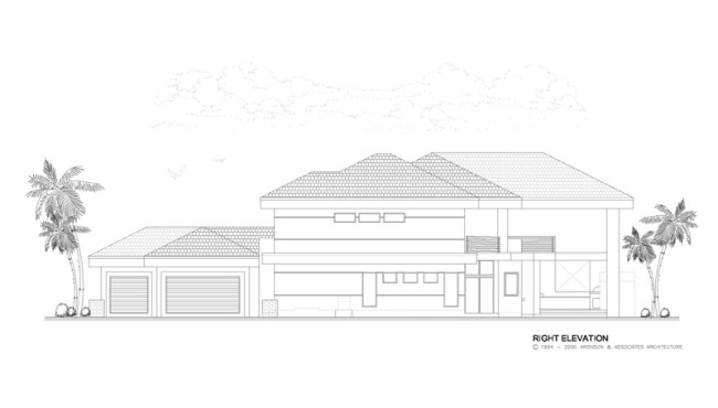 Right Elevation Home Plan