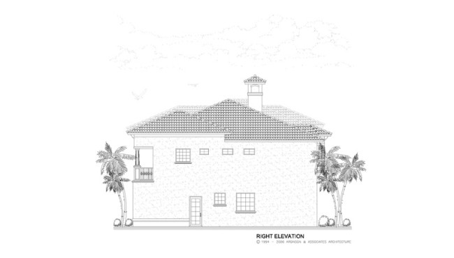 RIght Elevation View of Home