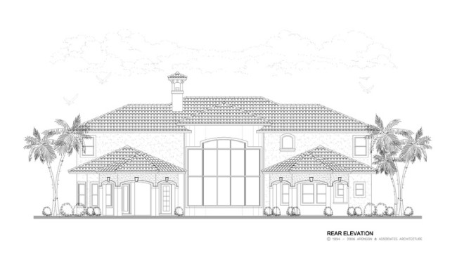 Rear Elevation of Home