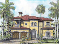 Classic, Contemporary, Two-story, Mediterranean-style Home Floor Plan