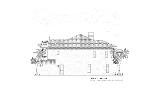RIght Elevation View of House
