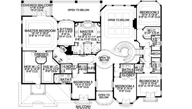 Second Floor House Plan