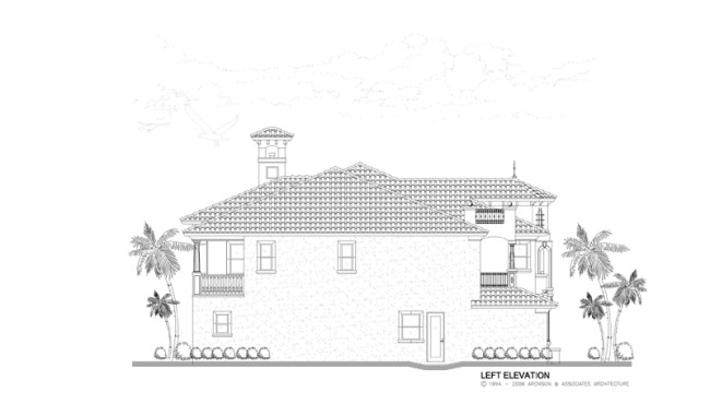 Left Elevation House Plans